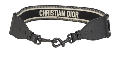 Christian Dior Saddle Strap, &pound;350, Accessories, Black/White, Canvas, Front view